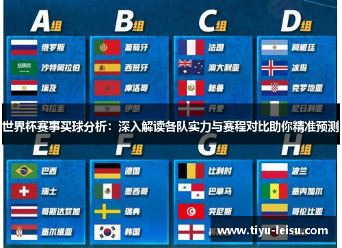 世界杯赛事买球分析：深入解读各队实力与赛程对比助你精准预测